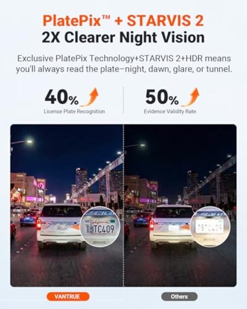 New N4S 3 Channel Dash Cam, STARVIS 2 Night Vision, Front Rear Inside Dashcam