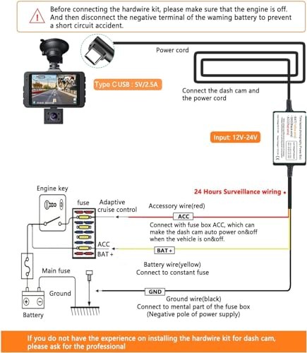 Dash Cam Hardwire Kit