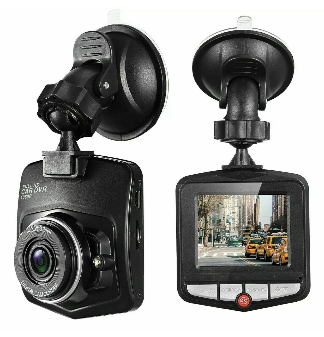 2.4” Full HD 1080P Dash Cam Car DVR Front or Rear Camera Night Vision G-sensor