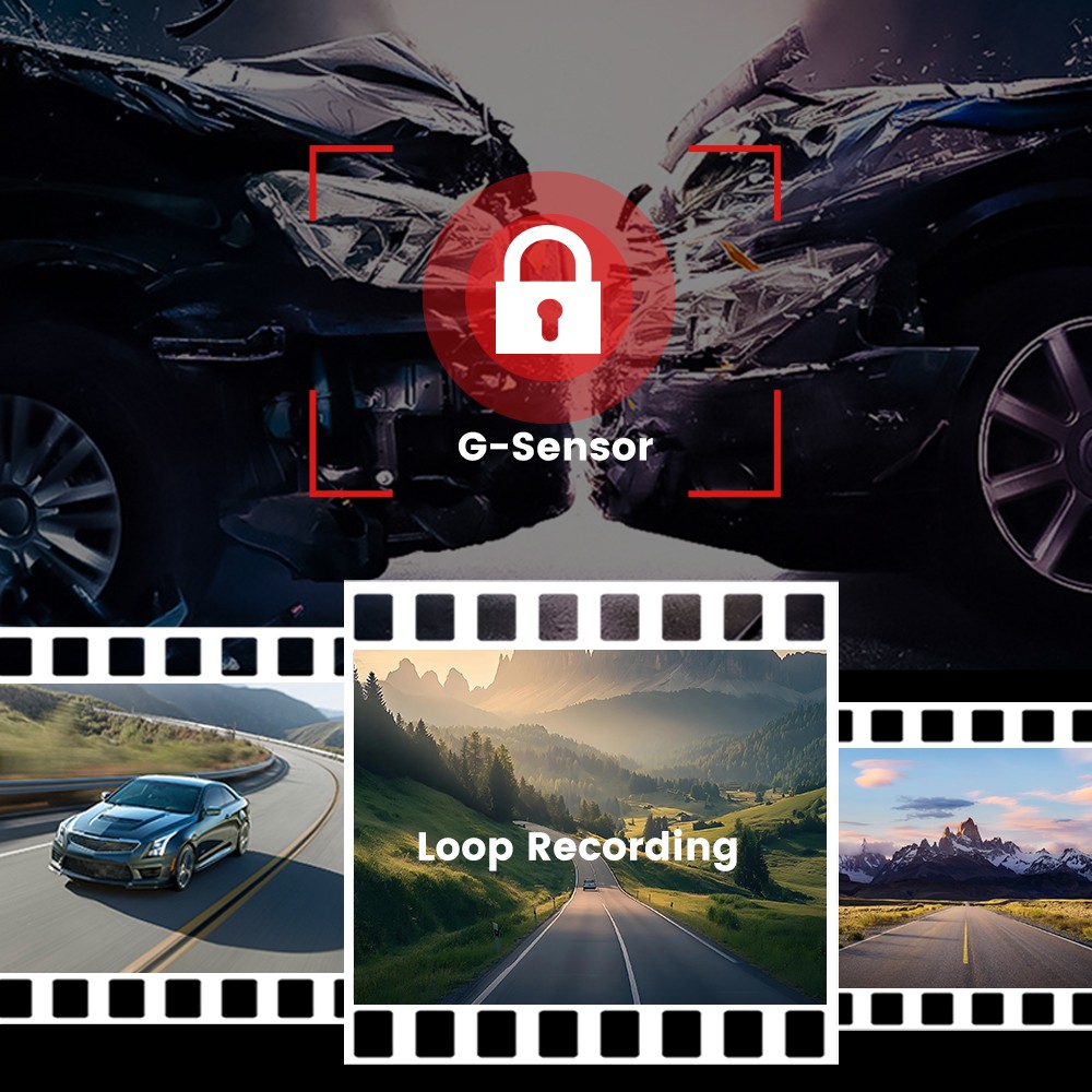 2160P 4K Car DVR Camera 2.4″ Novatek 96660 Video Recorder WiFi GPS Dash Cam