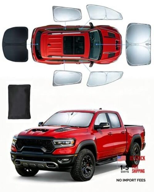 Windshield Sun Shades for Dodge RAM1500 2019-2025