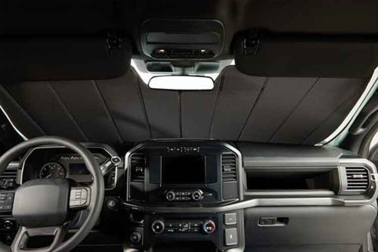 UVS100 Custom Windshield Without Rearview Mirror Mounted Camera Blue Metallic