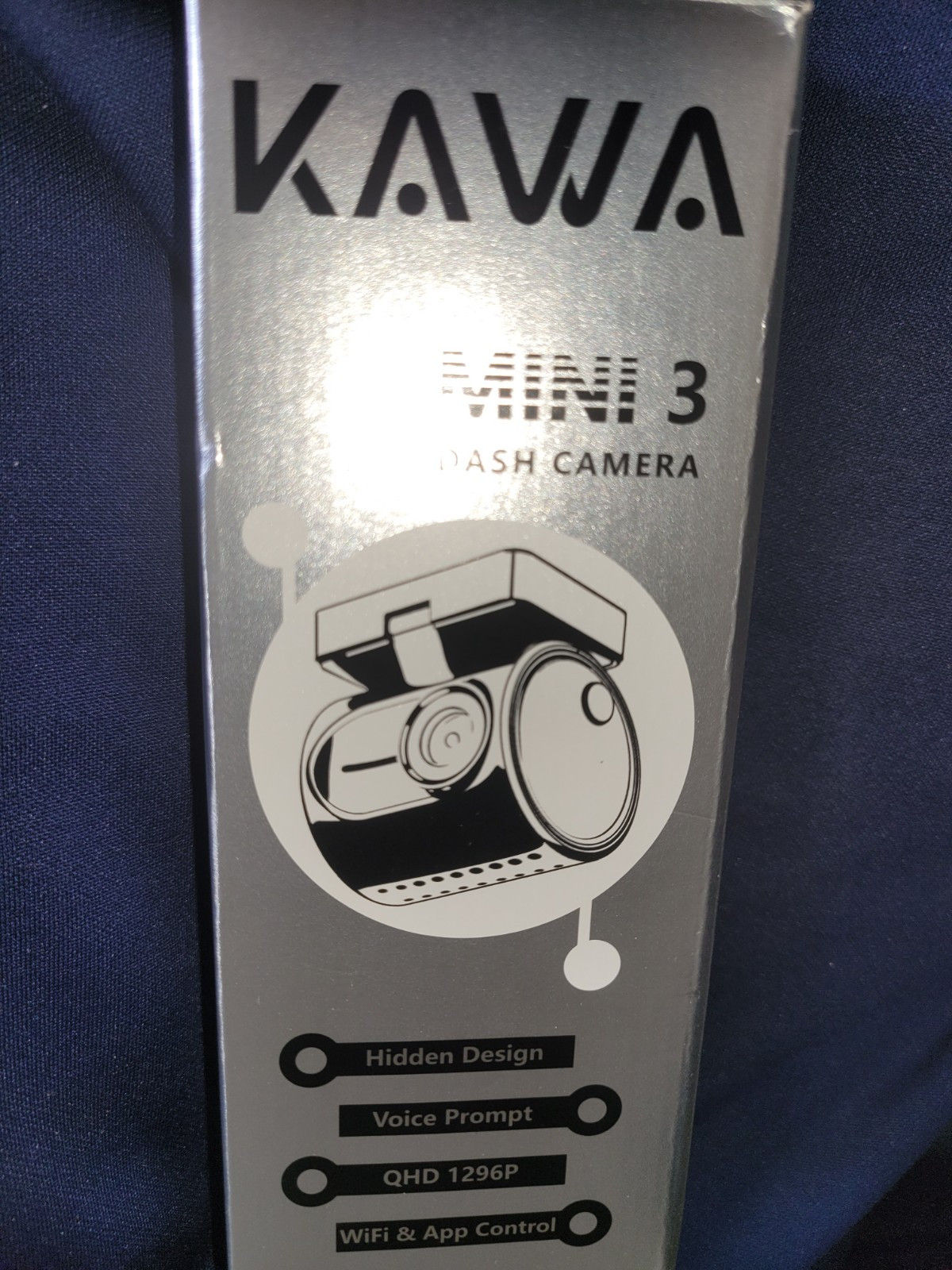 Tiny Dash Cam, KAWA 1296P QHD Mini Car Camera Dash Cam – Voice Control, WDR/3…