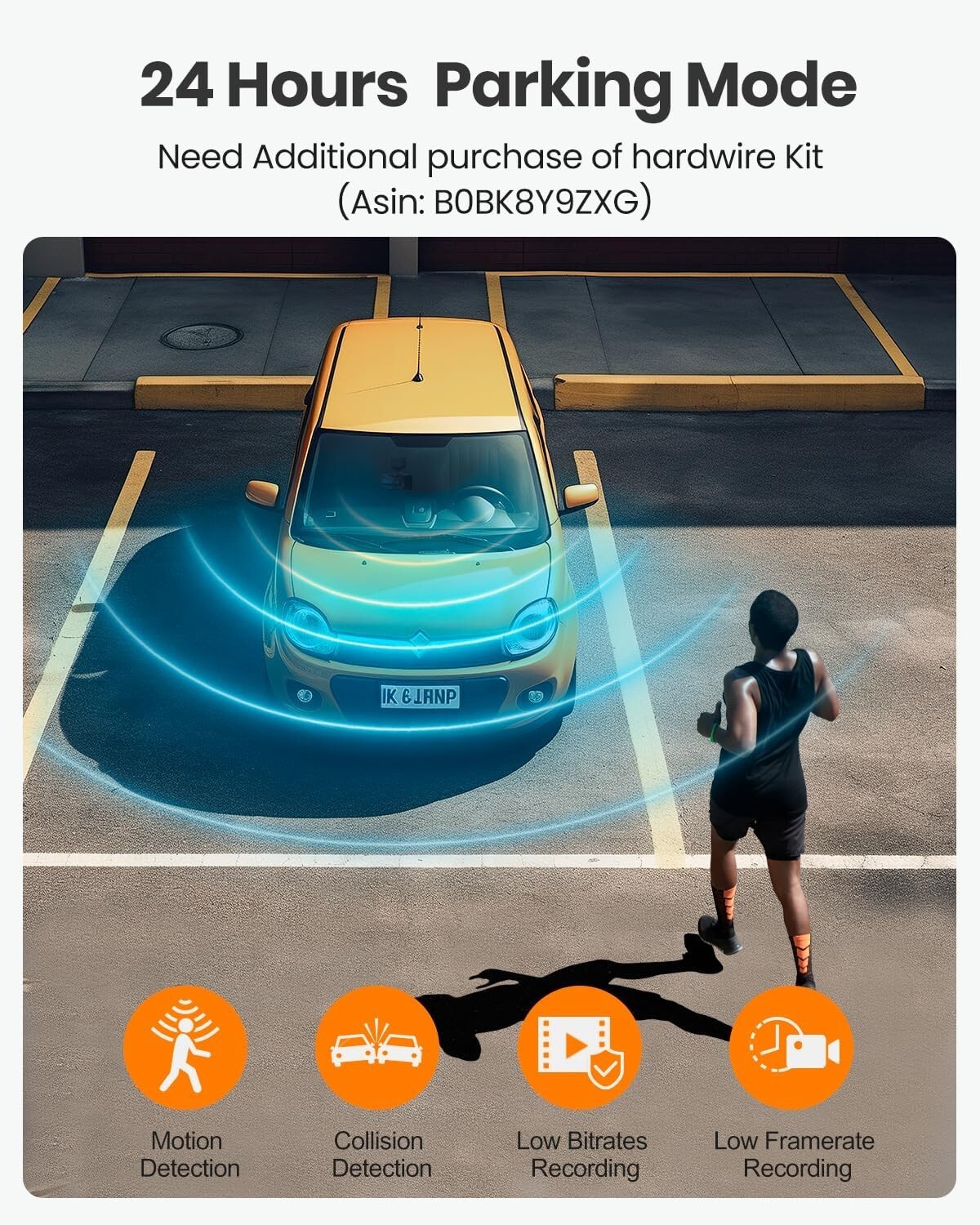 Advanced 4K Dual Dash Camera – Continuous Loop Recording & Night Vision Ready