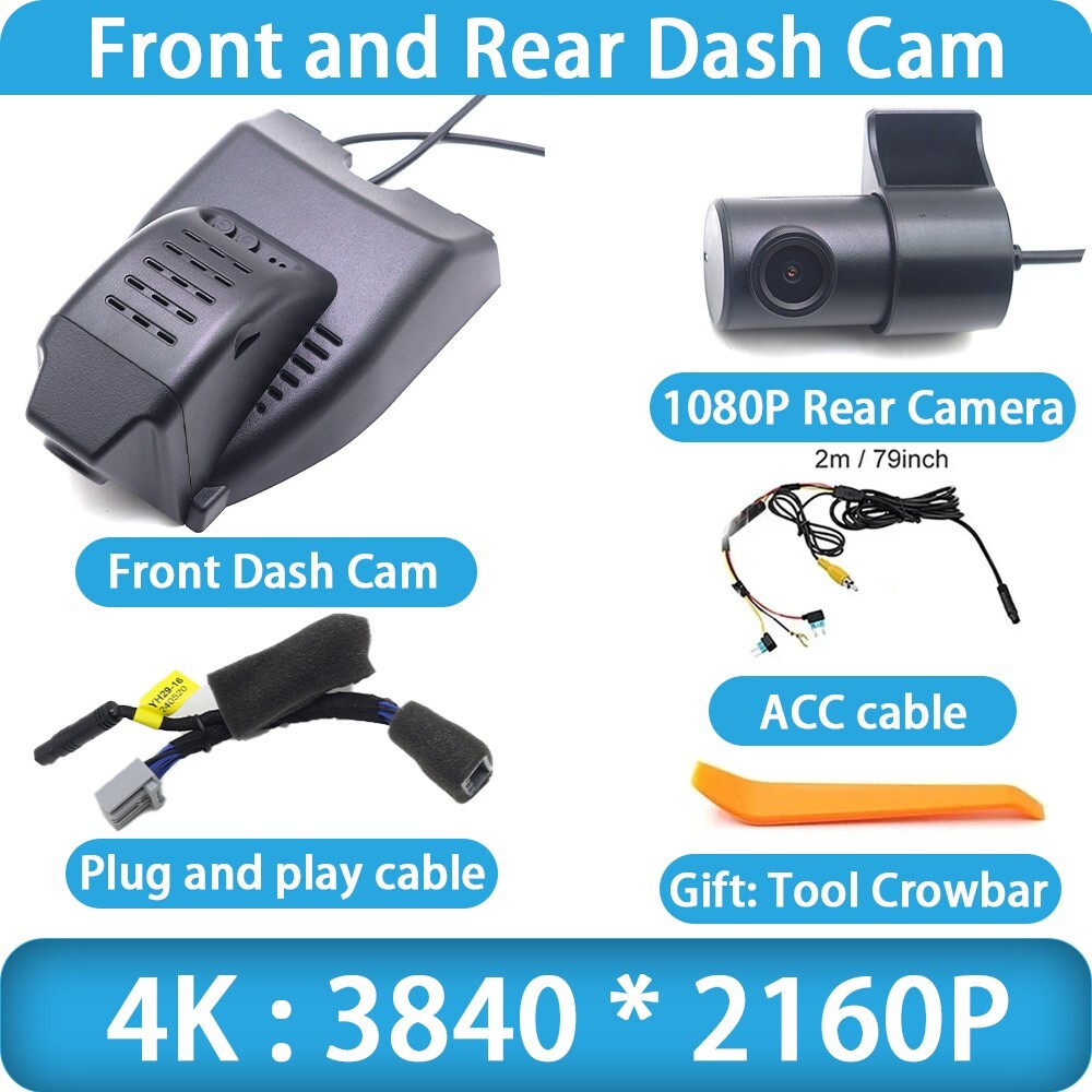 Plug and Play 4K UHD DVR Dash Cam Camera for Honda Odyssey RC1 RC2 RC4 2018-2023