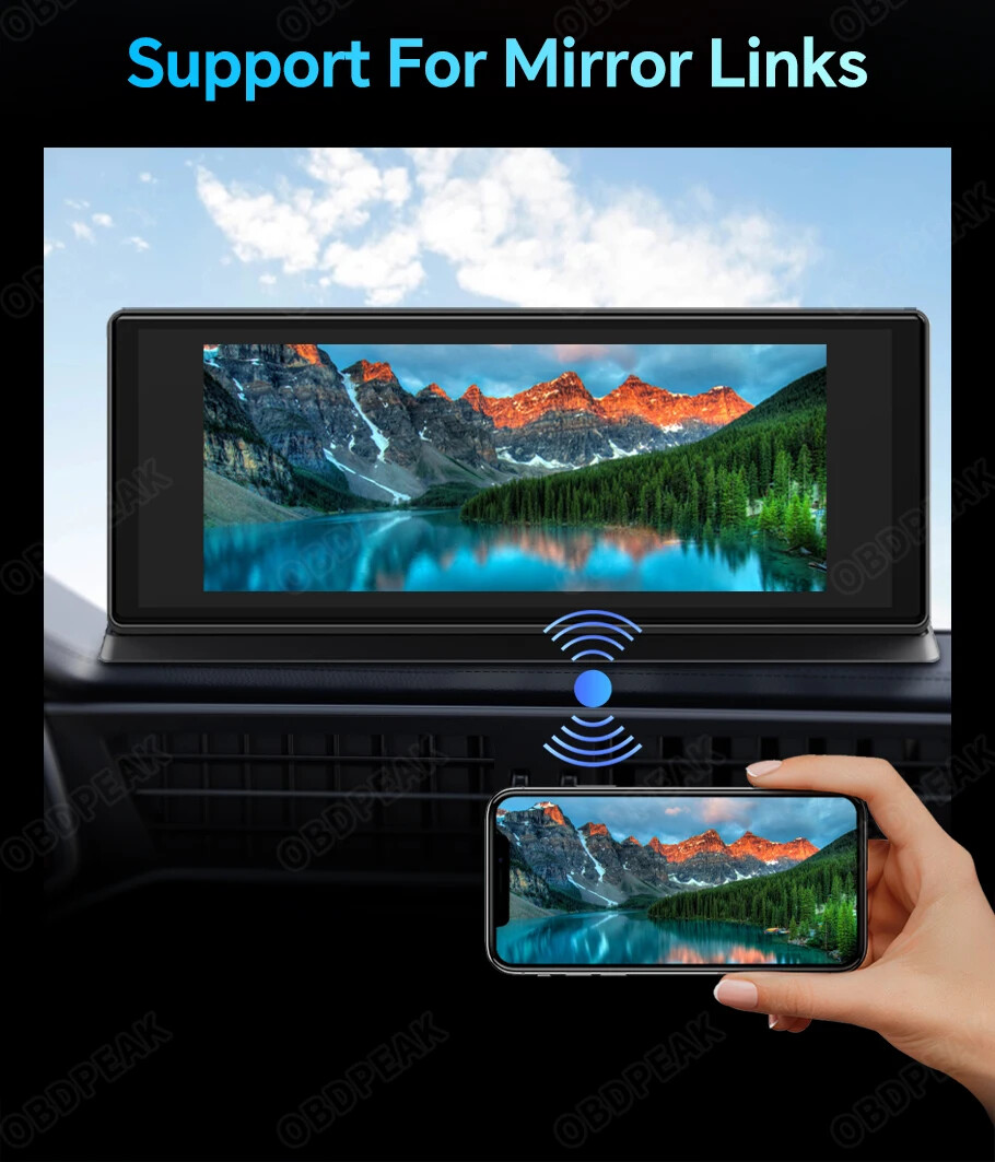 T20 PRO 11.3″ Dash Cam Rearview Camera Carplay & Android Auto GPS Ai Screen