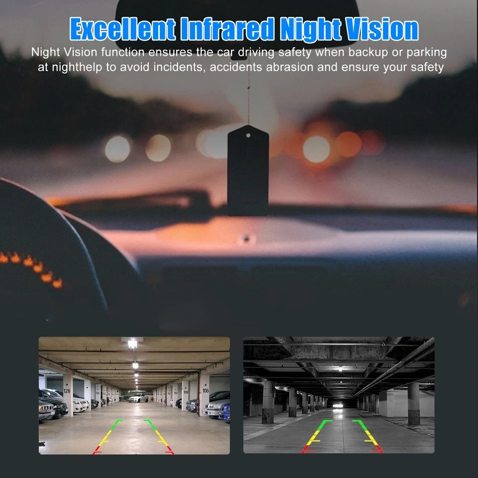 170° Car Rear View Backup Camera Reverse Parking Cam HD Night Vision Waterproof