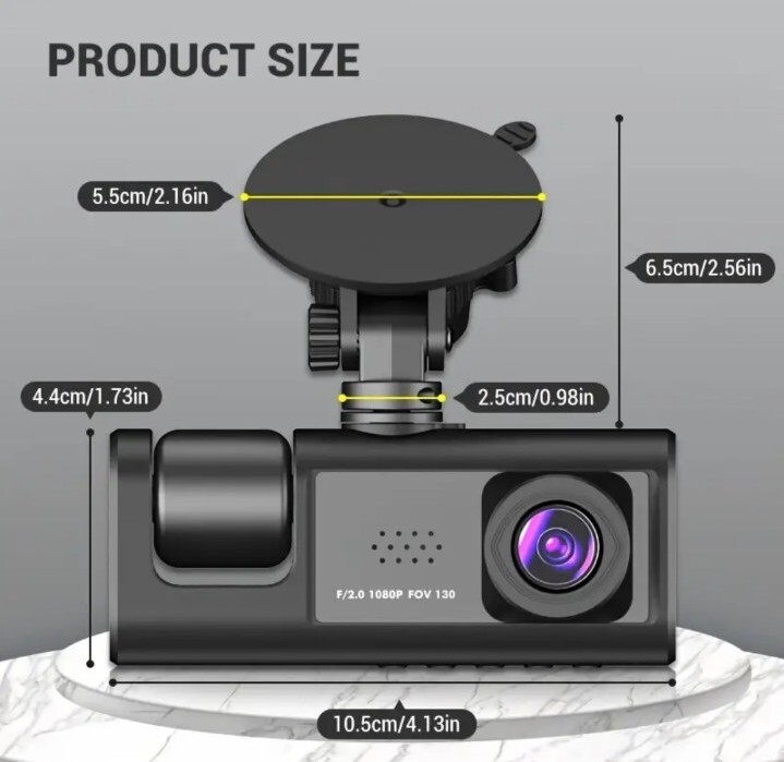 3 channel dash cam