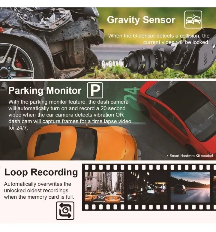 Rexing V1 2.7 inch 1080p LCD FHD Car Dash Camera Recorder