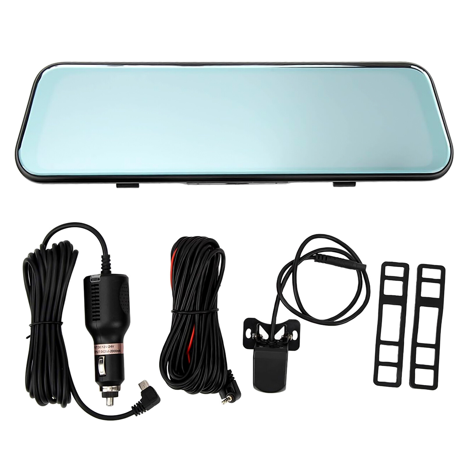 10in 1080P Dual Dash Cam Car DVR Rear View Mirror Camera Video Recorder G-sensor