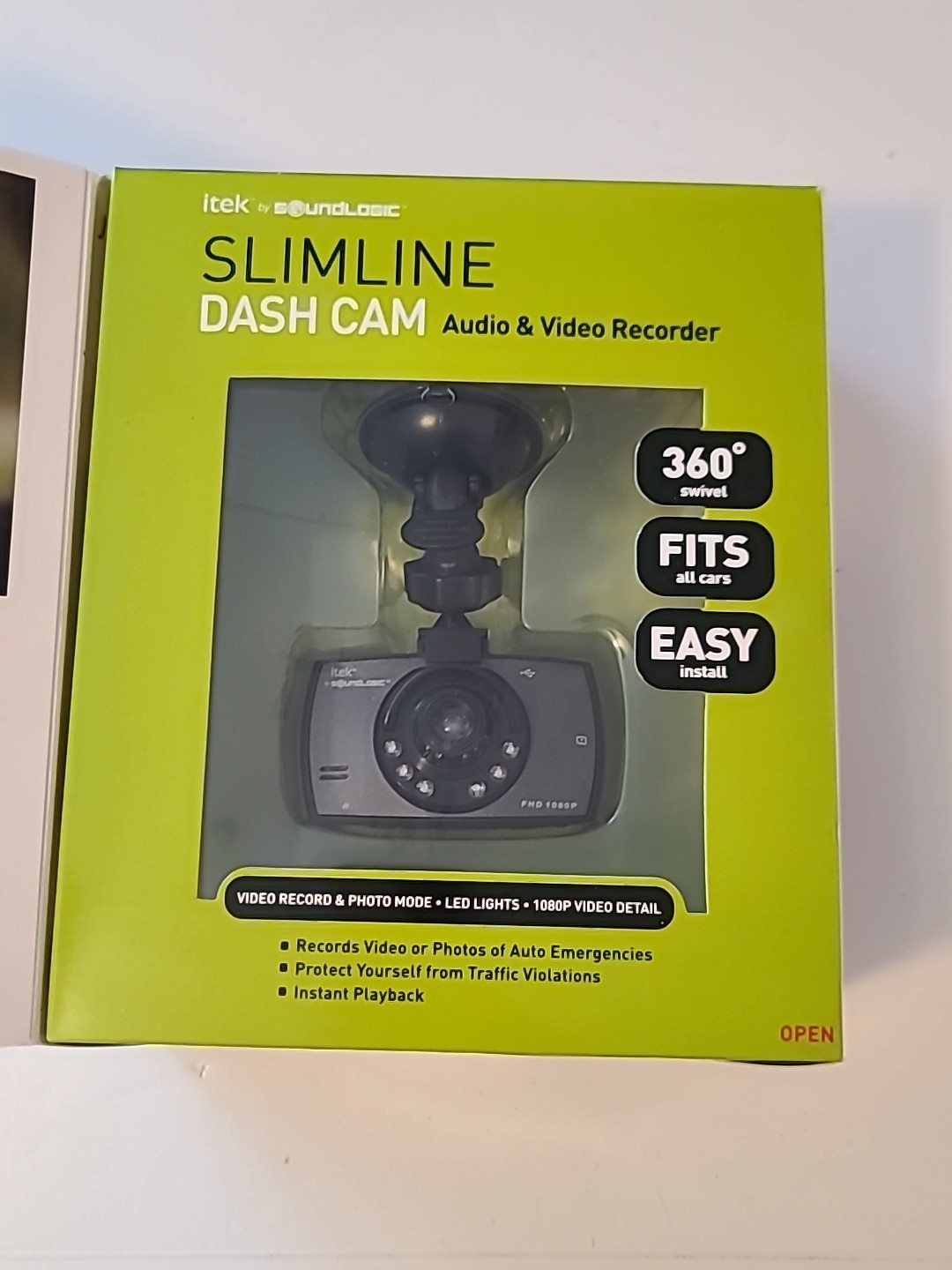 Slimline Dash Cam Itek Audio & Video Recorder