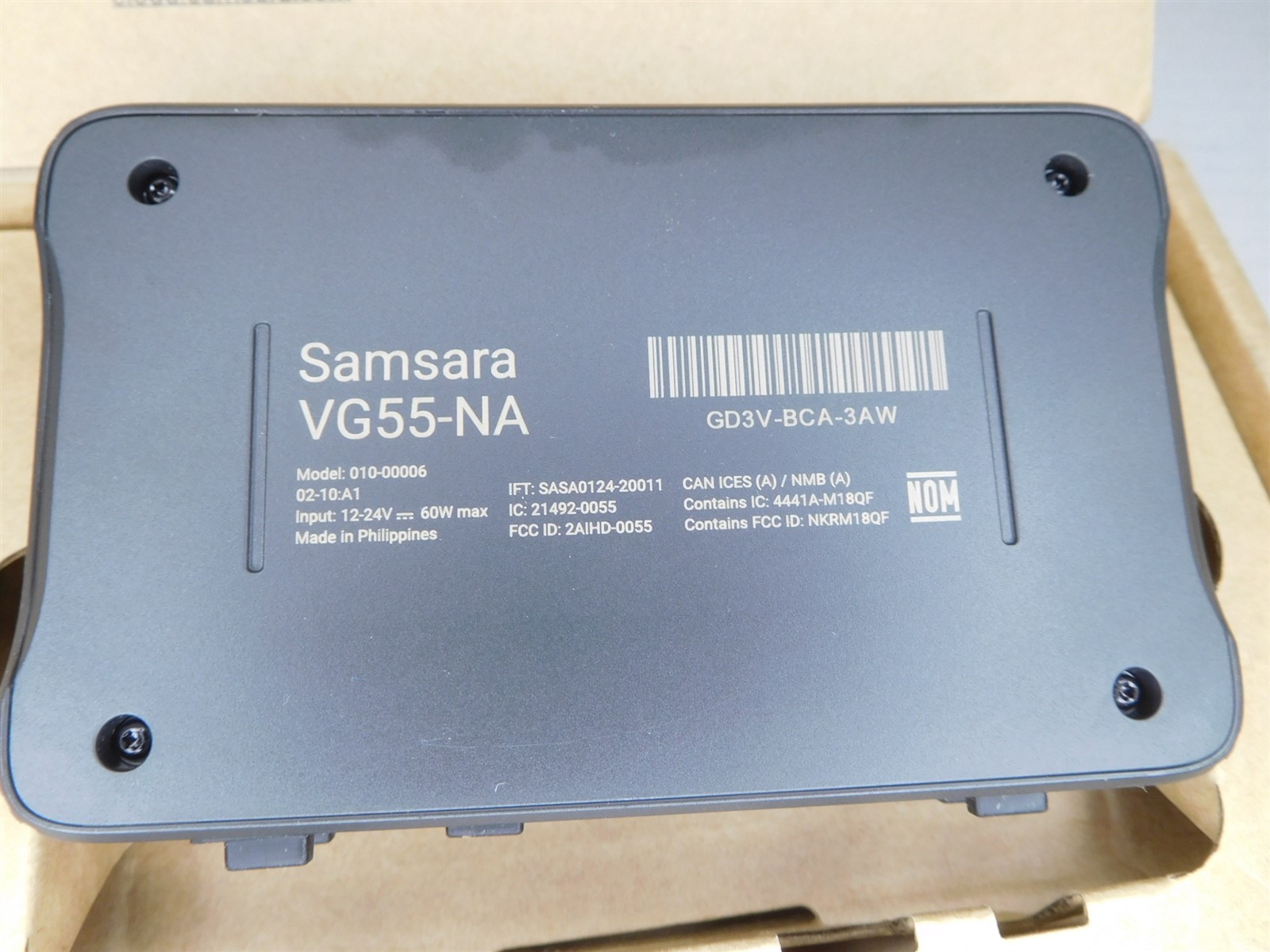 Samsara VG55-NA Vehicle Gateway for GPS Tracking& Analytics Sensor Data (021626)