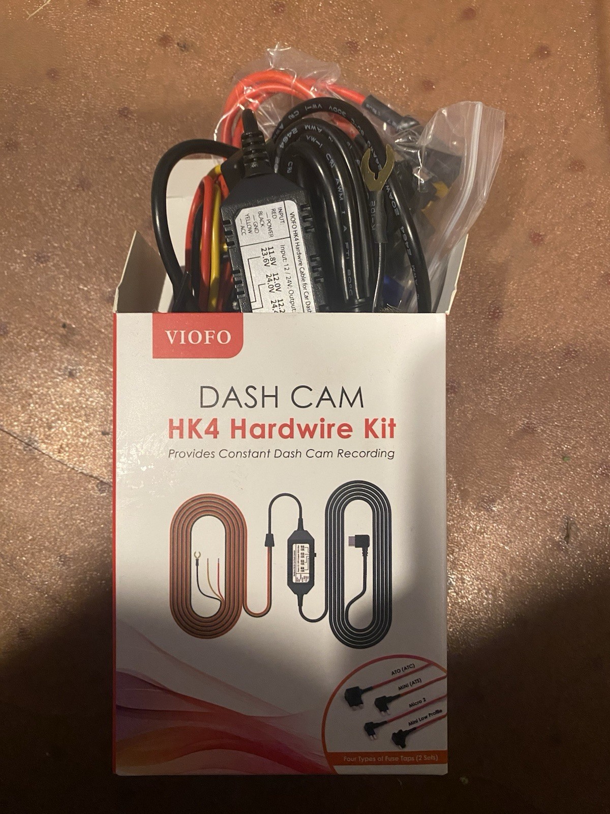 VIOFO HK4 Acc Hardwire Kit USB-C Hard Wire Kiit Dash Cam (B252)