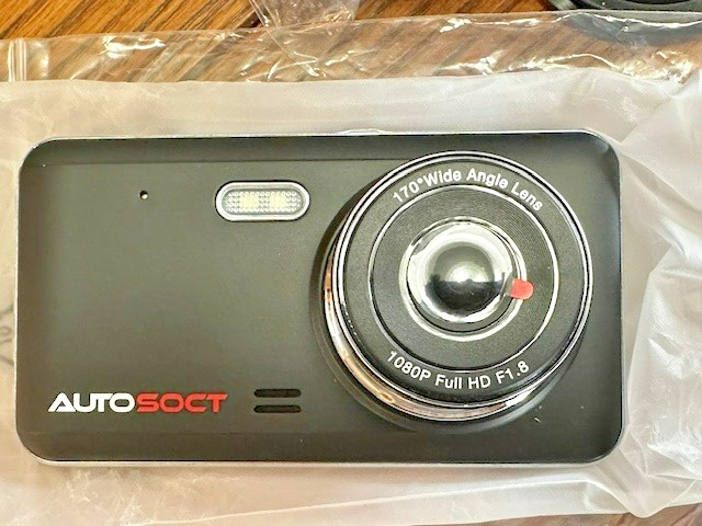 Auto Soct A40 Front and Rear Dash Camera Night Vision Loop Recording