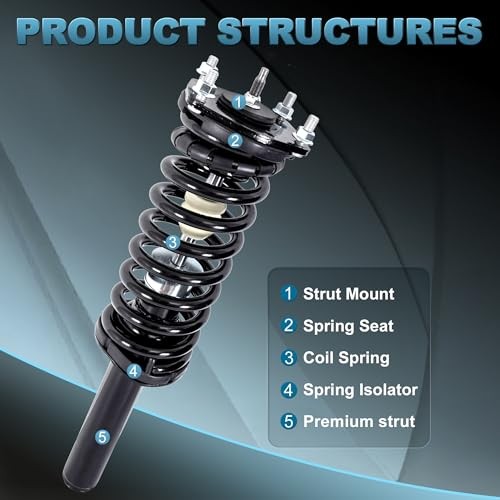 Front and Rear Struts Complete Assembly Compatible for 2004-2011 Chevy Malibu