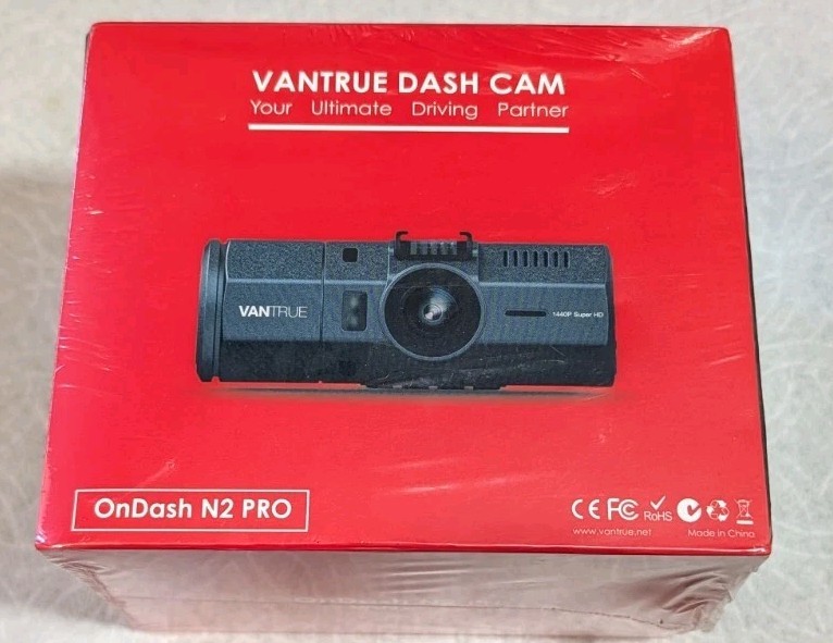 Vantrue OnDash N2 Pro Dual Dash Camera Brand New In Box Factory Sealed