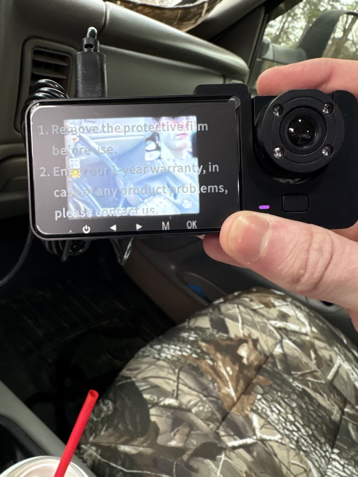Three Channels 4K High Definition Dash Cam 2.0 Display 8 Megapixels
