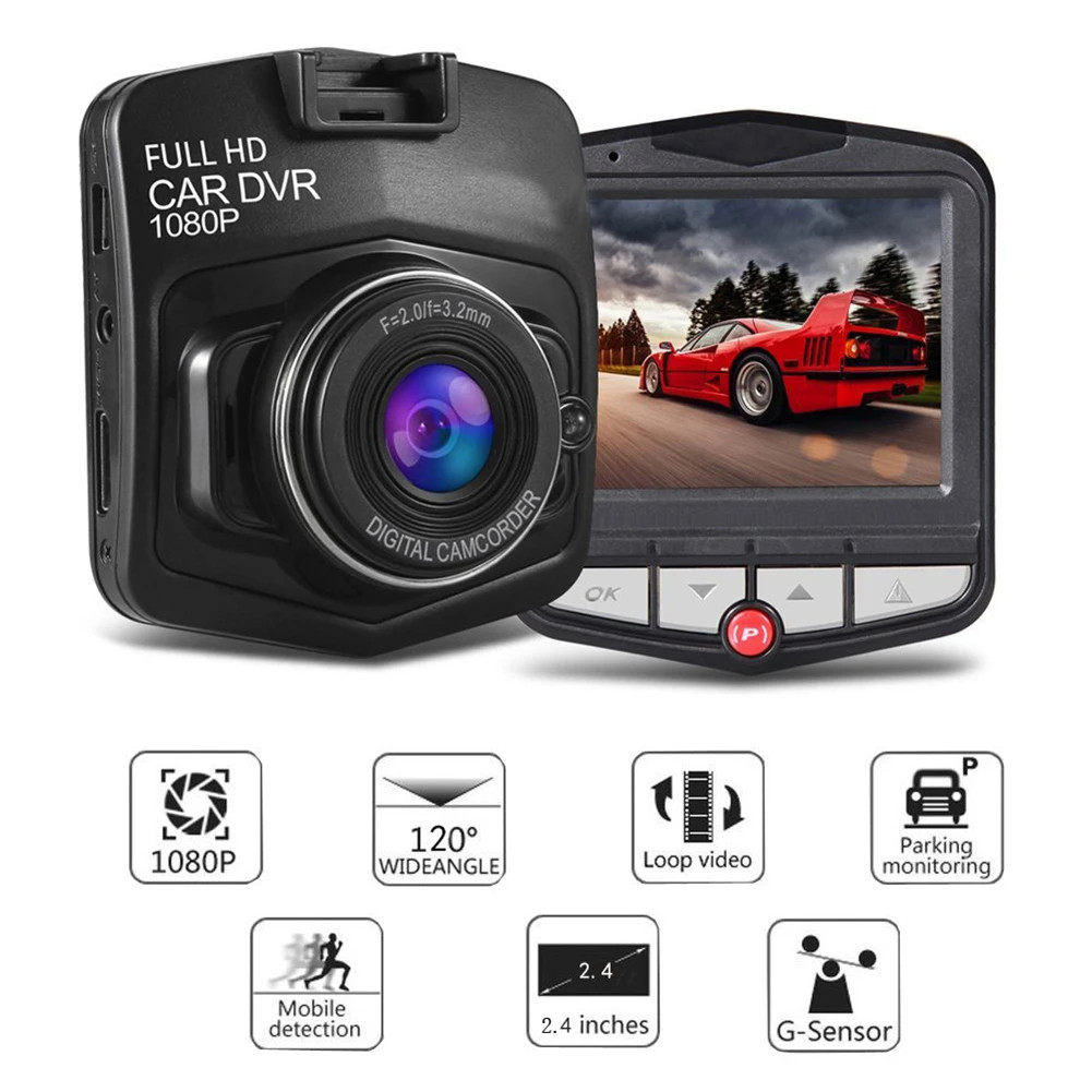 2.4” Full HD 1080P Dash Cam Car DVR Front or Rear Camera Night Vision G-sensor