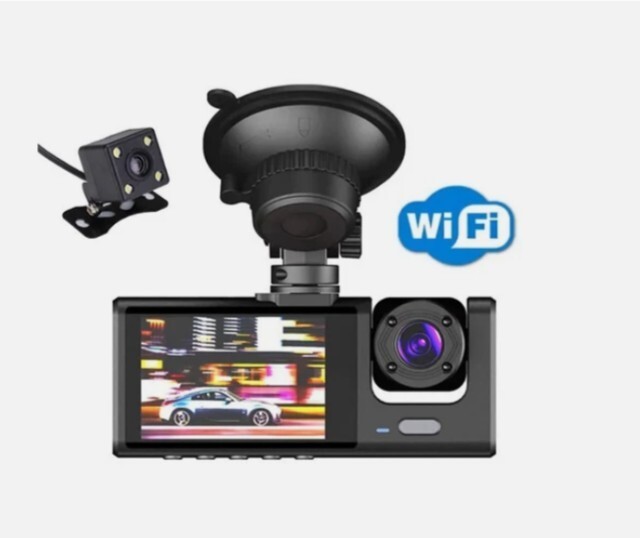 Rearview Mirror Dual Channel Recorder – Black Box Traffic Recorder New in Box
