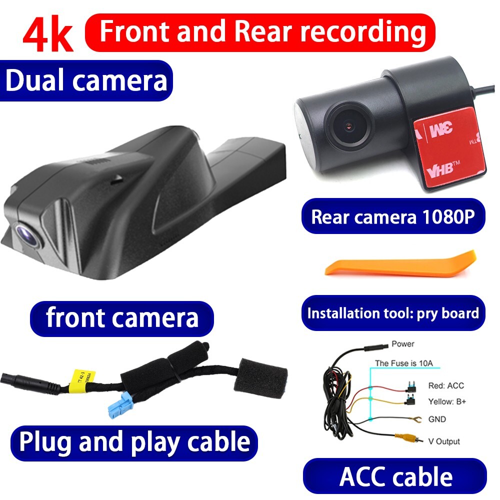Plug and Play 4K Wifi DVR Dash Cam Camera for Citroen DS6 DS 6 DS 6WR 2014-2020