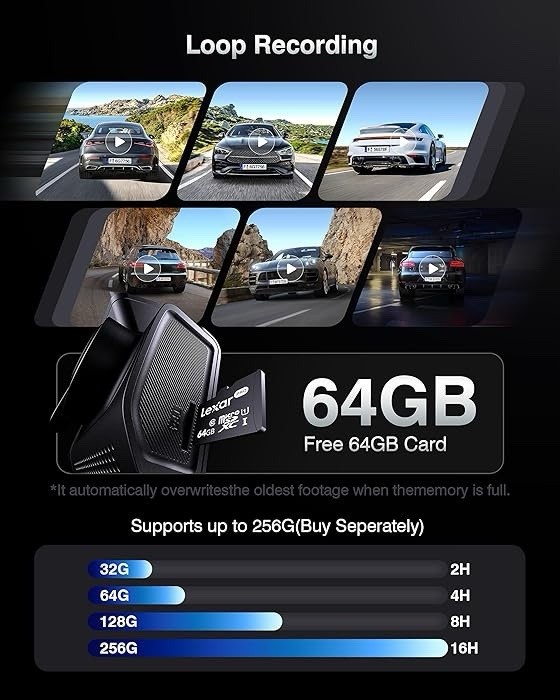 Dash Cam Front and Rear: 4K+2K Dash Camera for Cars