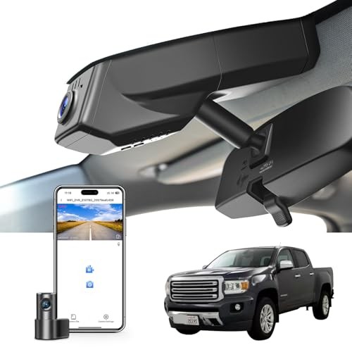 Front 4K & Rear 1080p Dash Cam for GMC Canyon Model A Front 4k & Rear 1080p
