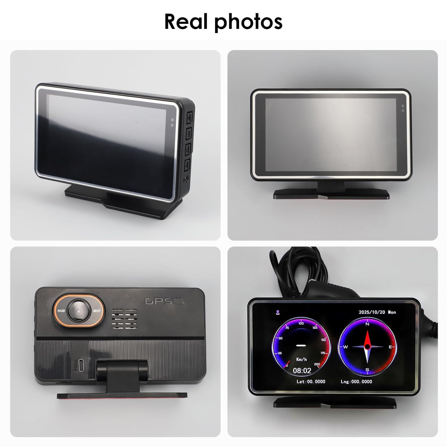 New Universal Car HUD DVR & Driving Speed Display 2 in 1, Digital Speedometer Co