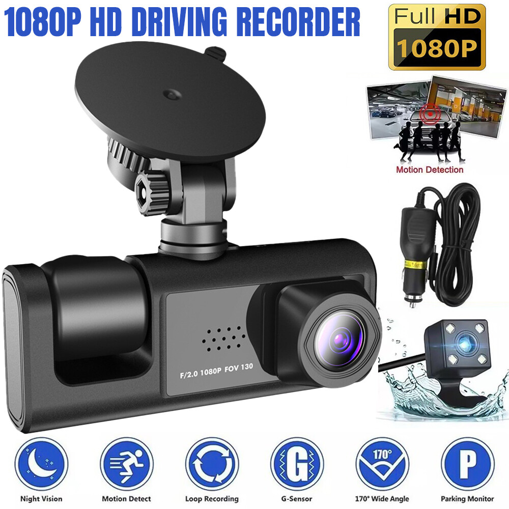 1080P Camaras De Seguridad Grabadora Dual Dash Para Carro Frontal Trasera Dentro