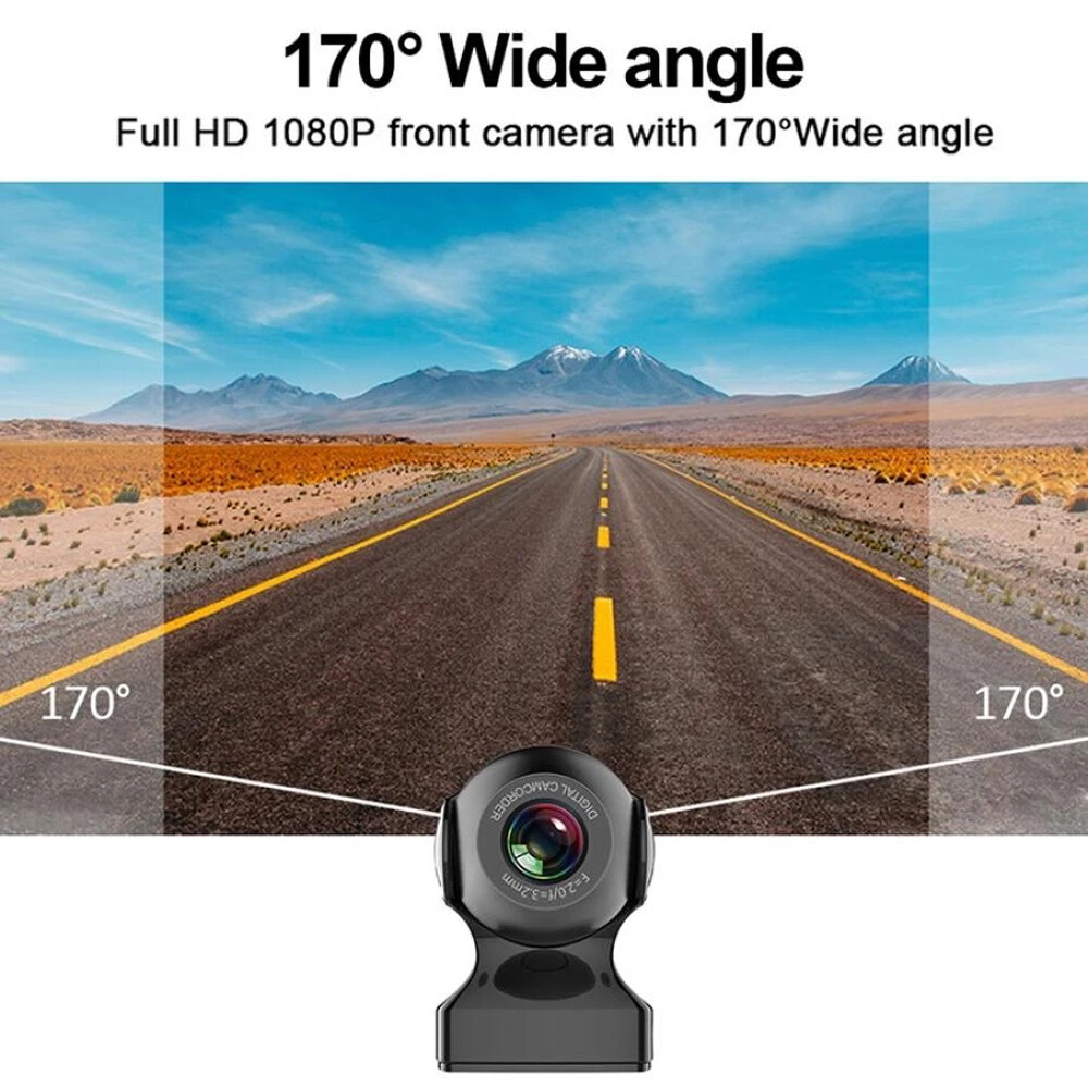 2021 HD 1080P WiFi Dash Cam Recorder 170° Vehicle Camera Car DVR Video G-Sensor