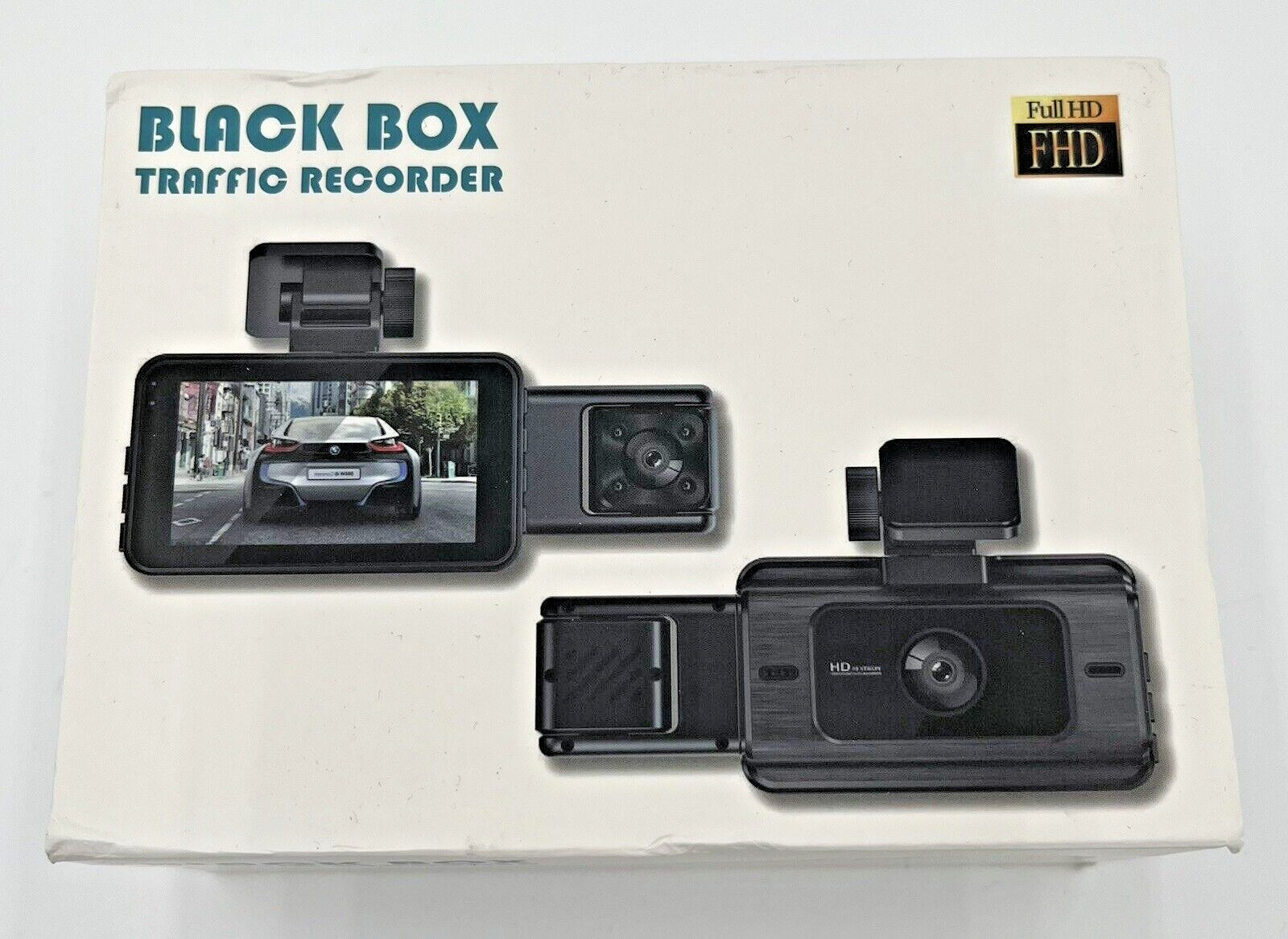 Black Box Traffic Recorder Dash Cam HD Camera Front Rear Video Memory Card -NEW*