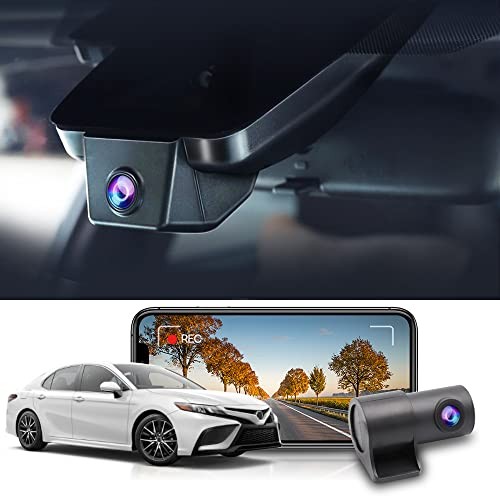 Dash Cam for 2021-2024 Toyota Camry LE L XLE TRD XSE SE Front 4K+Rear 1080P