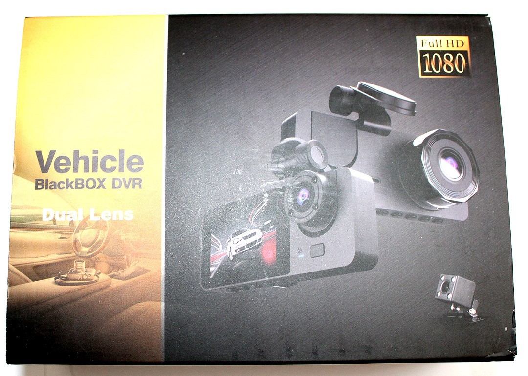 Dash Cam – Vehicle BlackBOX Dual Lens – Full HD 1080 – Front & Back – 2 Cameras