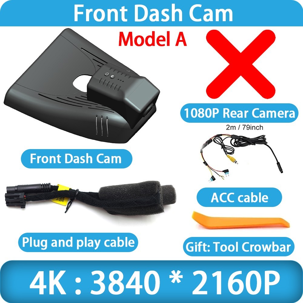 for BYD Dolphin 2021-2026 OEM 4K DVR Dash Cam Front Rear Camera Video Recorder