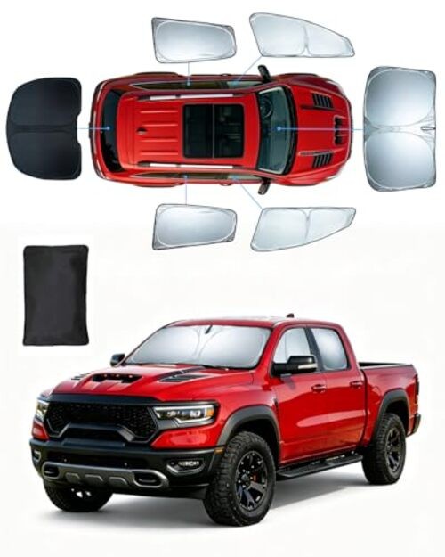 Windshield Sun Shades for Dodge RAM1500 2019-2025