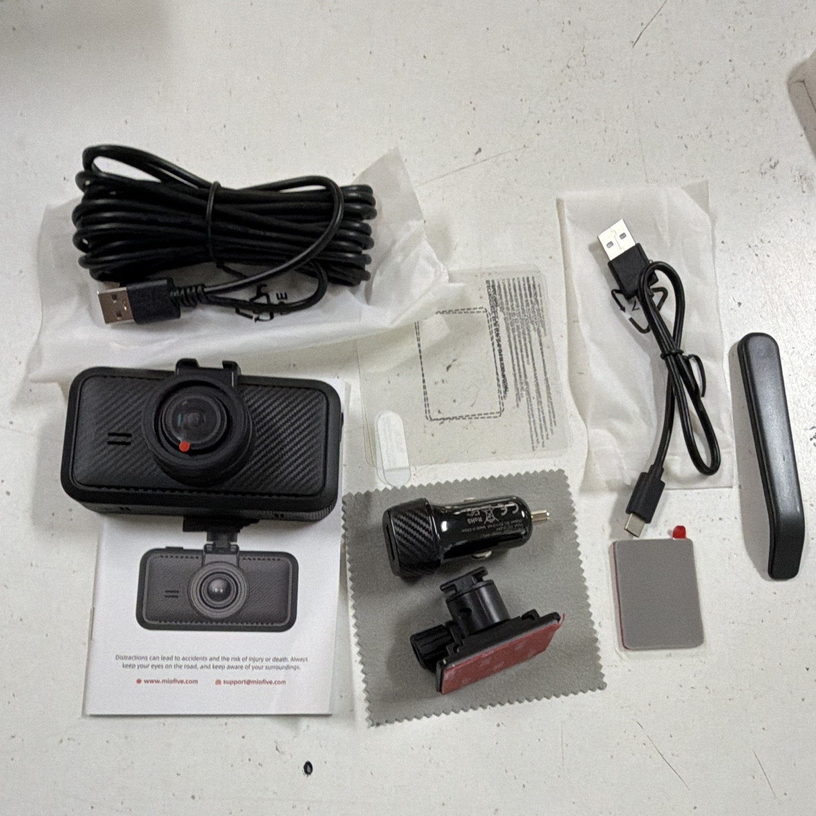 Miofive Car Camera 4K Resolution, WiFi, Bluetooth,GPS Dash Cam,3-Inch IPS Screen