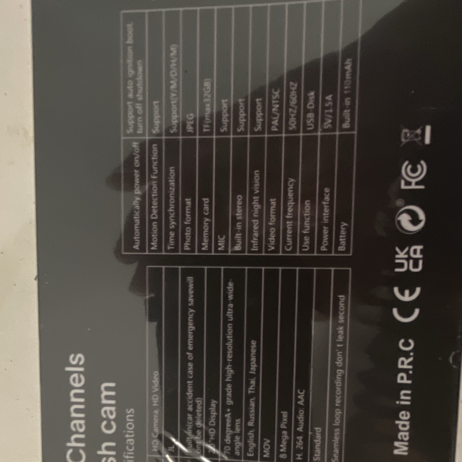 Three Channel 4K Dash Camera