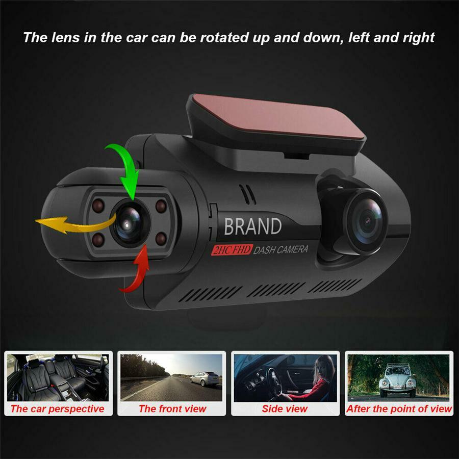 3in 1080P Hidden Car DVR Camera Dash Cam Dual Lens Video Recorder Night Vision