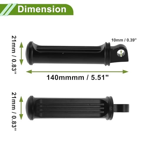 Motorcycle Foot Pegs for Harley Davidson Front and Rear Pedals Matte Black