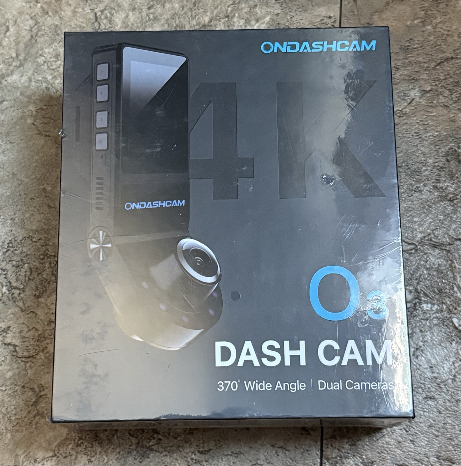 Ondashcam O3 Black 370 Degree Wide Angle 4K Dual Dash Camera Brand New