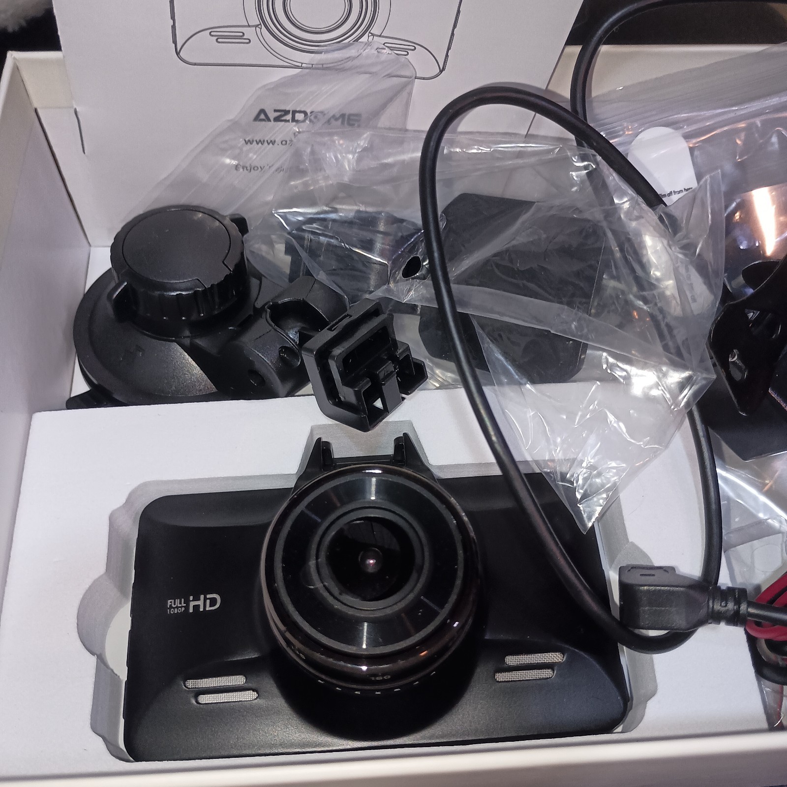 AZDOME M01Pro Smart Driving Dual Dash Cam Black