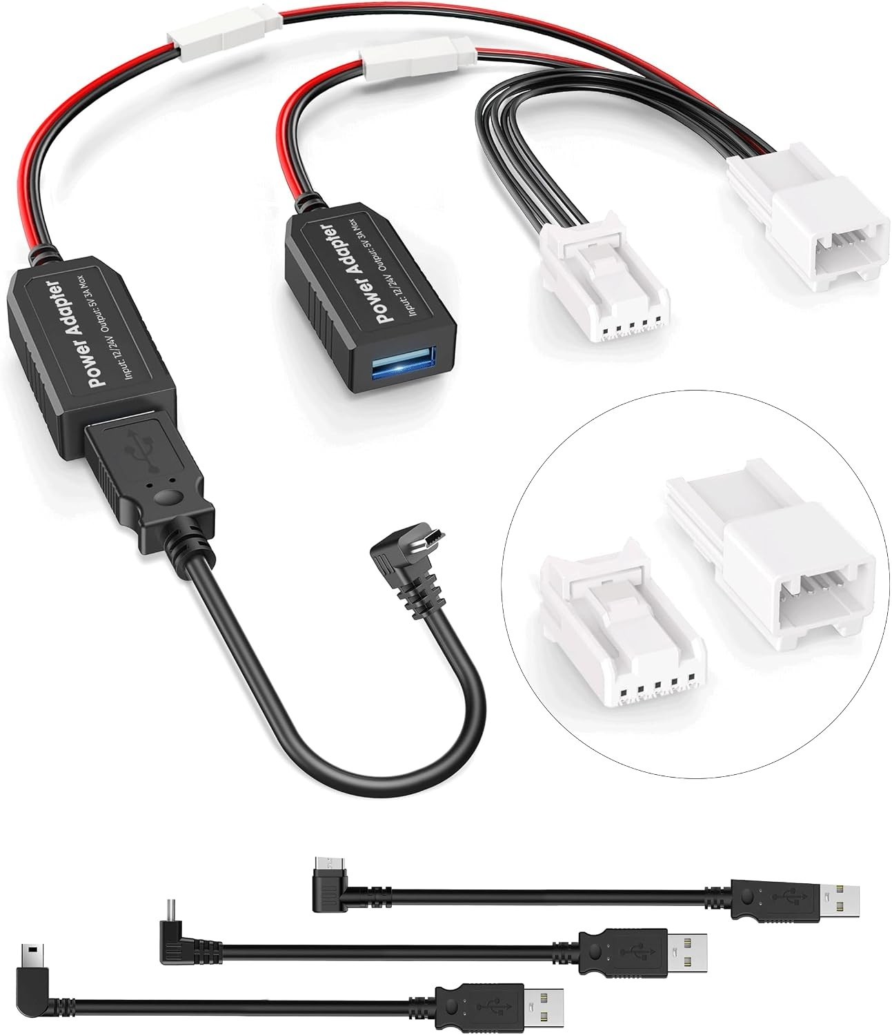 Dash Cam Power Adapter, 5 Pin Type E for Subaru Outback/Crosstrek/Forester | …