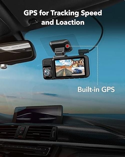 Adhesive Mount F17 Dash Cam with GPS Module