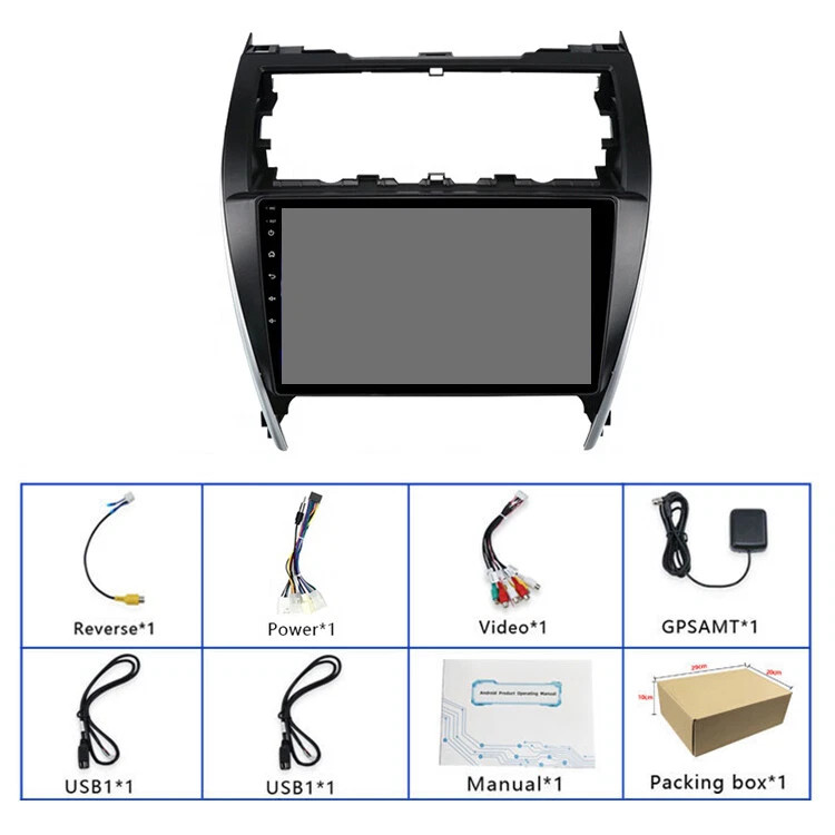 10” Wireless Carplay AndroidAuto Head Unit Upgrade Kit For Toyota Camry 2012-17