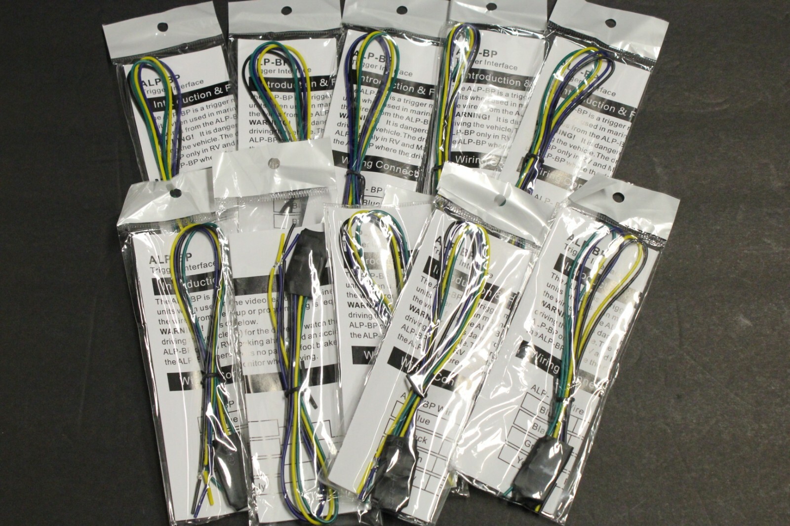 10 pcsBrake Bypass Alpine Kenwood Pioneer Video In Motion EASY INSTAL4 wires dvd