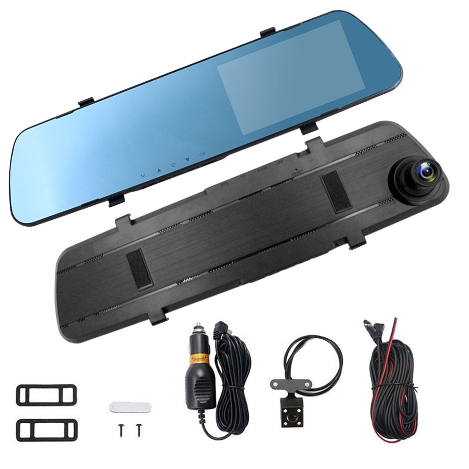 1080P HD Dual Dash Cam Car DVR Video Recorder Front Rear Camera Reverse Parking