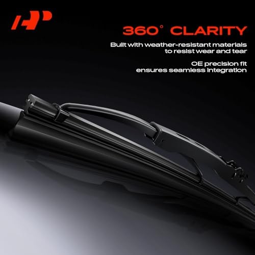 26″+18″+14″ Windshield Wiper Blades with Wear Indicator & Towel | Compatible