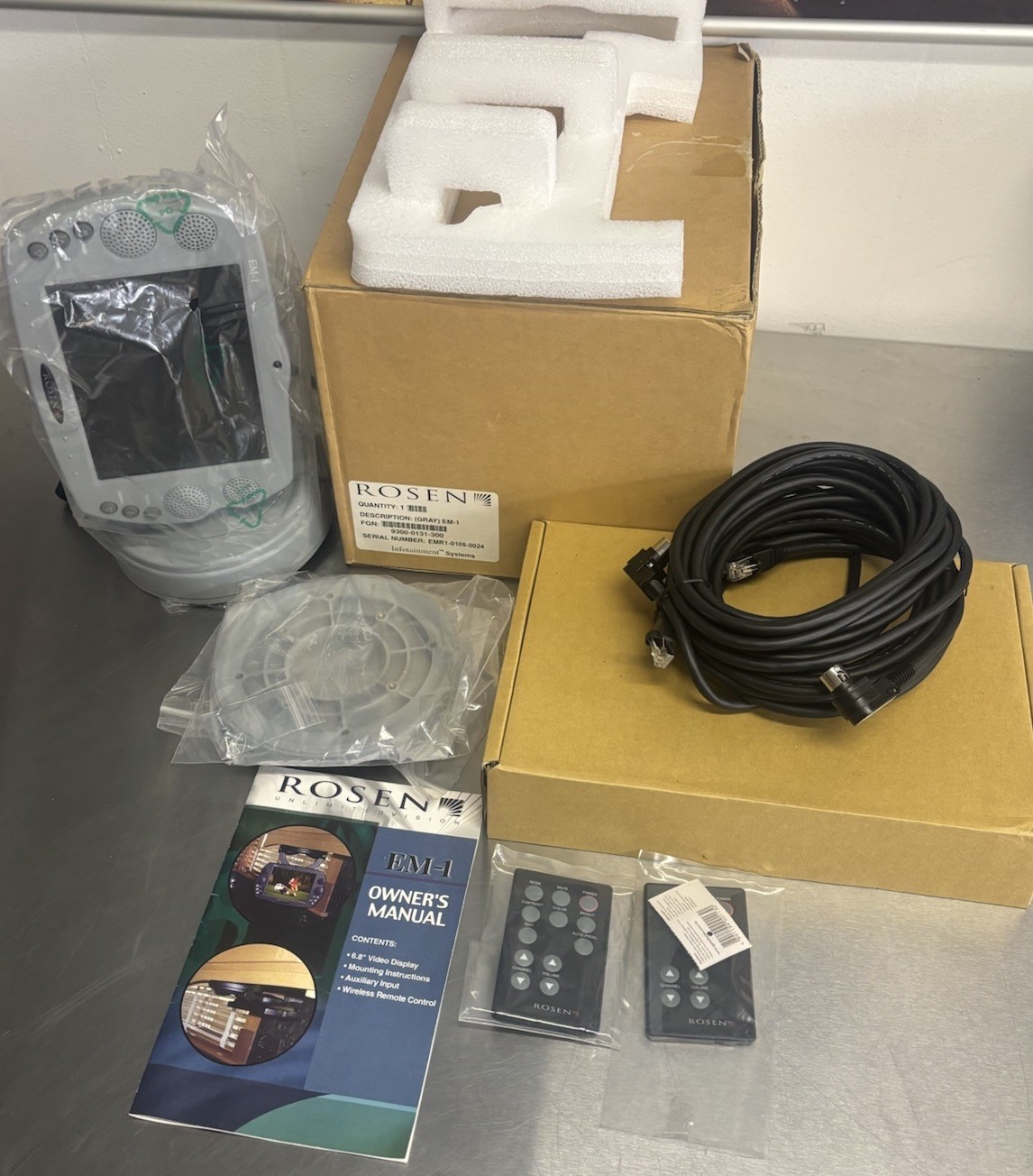 Rosen Portable T.V. Wall Mounted EM-1 Gray 9300-0131-300