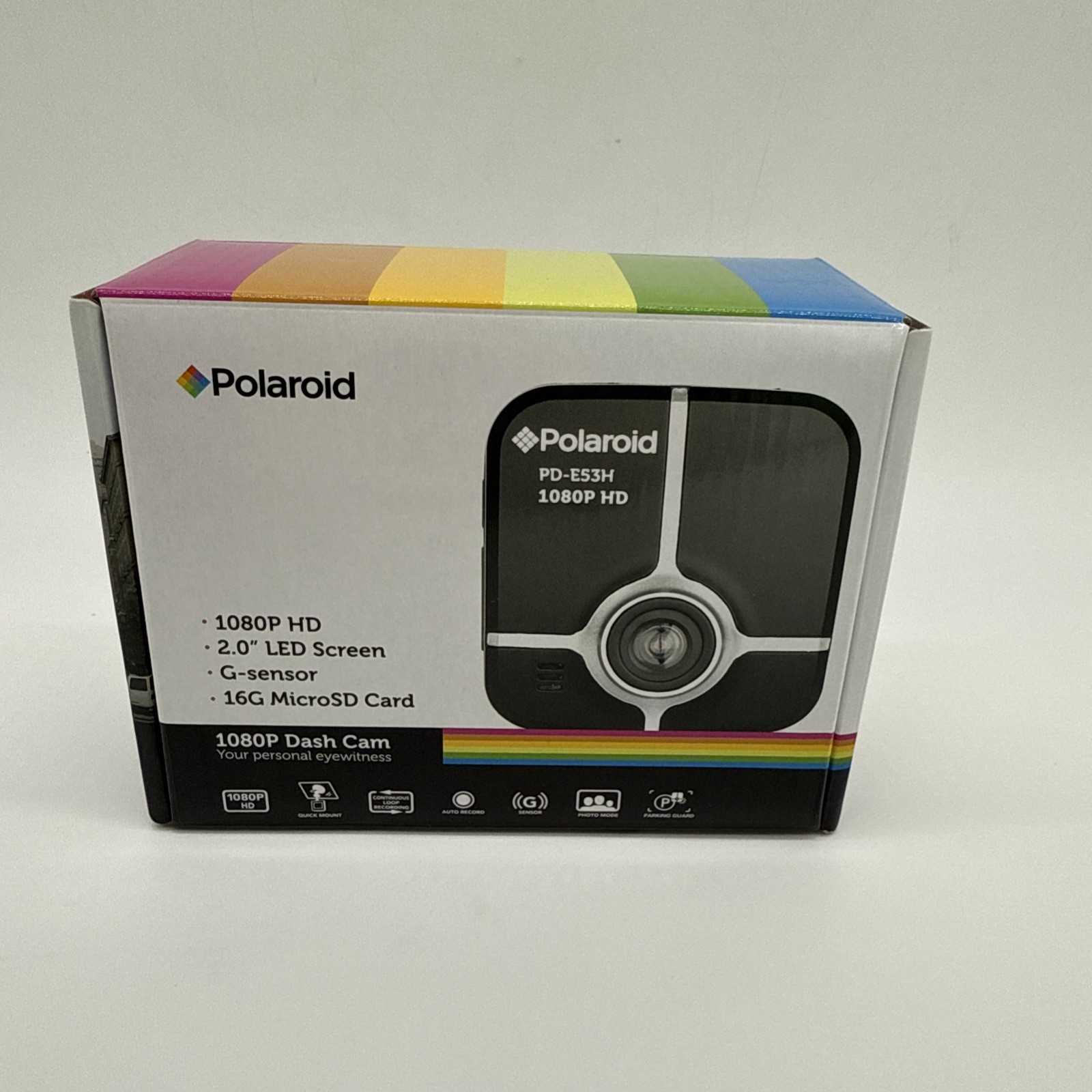 Polaroid Dash Cam Camera 1080P HD 2.0 LED Screen PD-E53H 16GB MicroSD | NEW