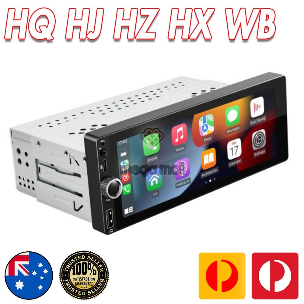 For Holden HQ HJ HZ HX WB GTS MONARO Wireless Android Auto CarPlay Sat Nav Radio