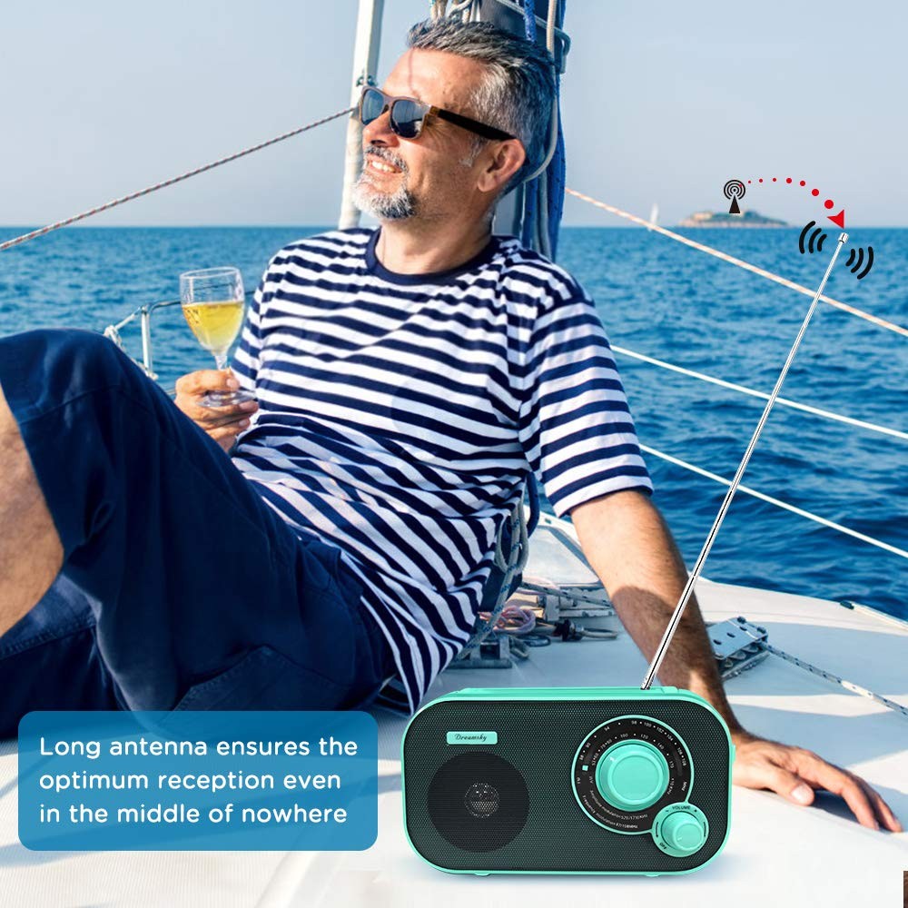 Am Fm Portable Radio Plug In Wall Or Battery Operated For Home Outdoor Strong